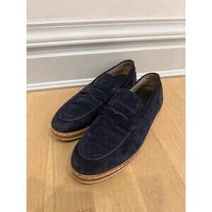 TOD's Mens Suede Navy  Loafer - Mens 8
